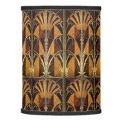 ART DECO WOOD INLAY FANS LAMP SHADE (Left)