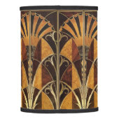 ART DECO WOOD INLAY FANS LAMP SHADE (Back)