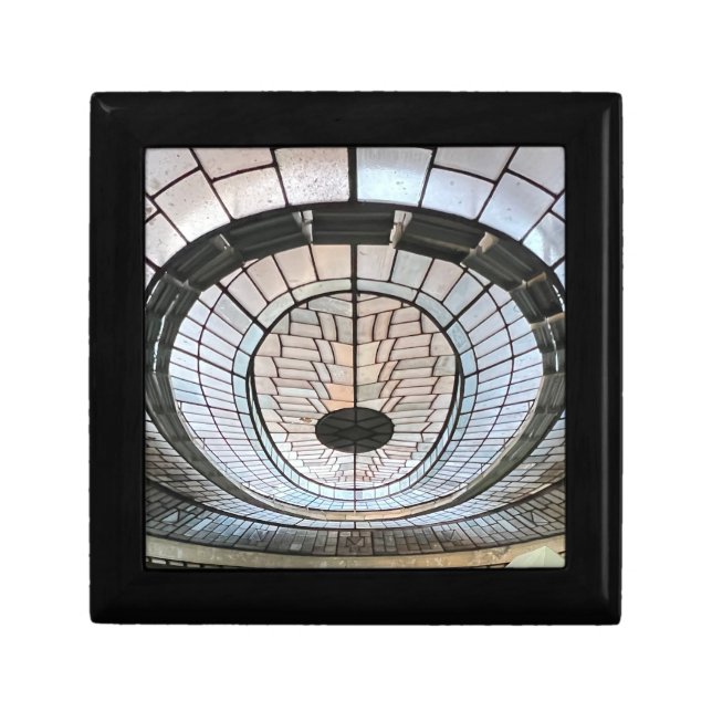 Art Deco Wooden Jewelry Keepsake Box (Front)