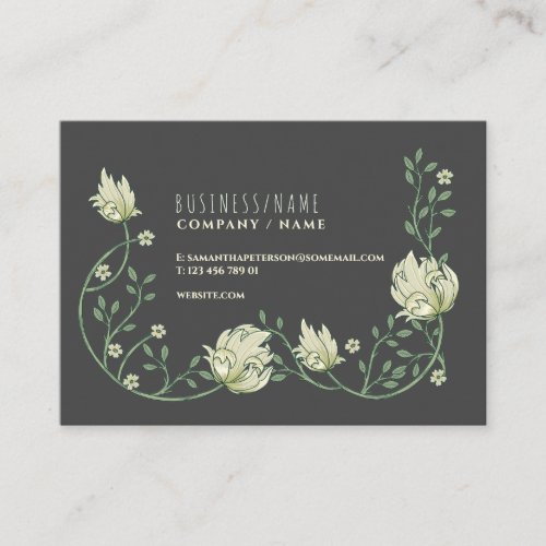 Art decor floral social media business card