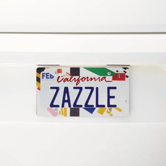 Art Decor Glass License Plate Frame (On Car)