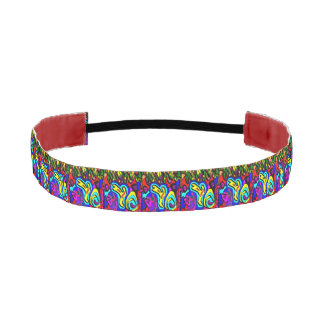 Art decor Hippy style multi colored Athletic Headband