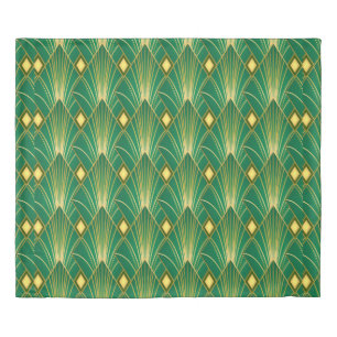 Art decor pattern. Vintage wallpaper. Japanese or  Duvet Cover