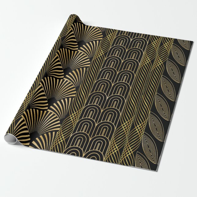 Art decor wrapping paper (Unrolled)