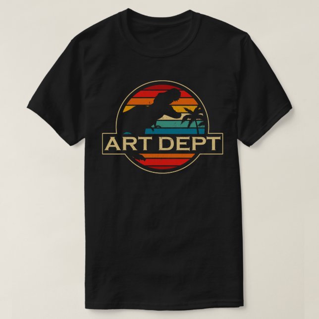 Art Dept Dinosaur T-Shirt (Design Front)