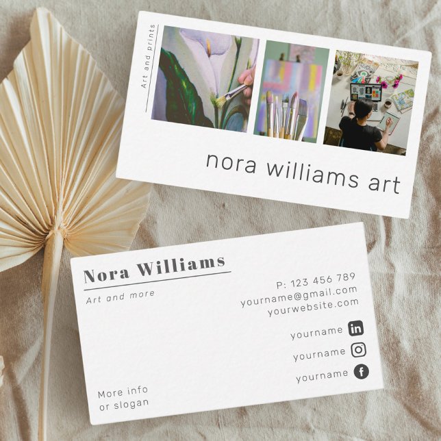 Art design artist designer photo Business Card (Creator Uploaded)