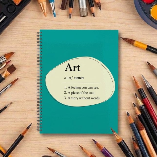 Art Dictionary Style Planner Notebook (Fully customizable notebook planner for art lovers)