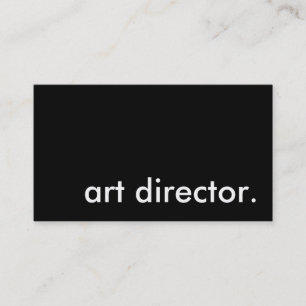 art director. (color customizable) business card