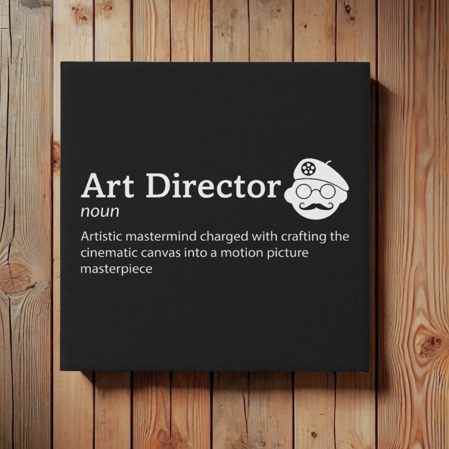 Art Director Definition - Film Artist 10" x 10" Faux Canvas Print (Creator Uploaded)