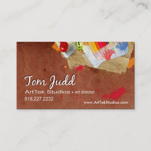 Art Director Design Studio Graphic Artist Painter Business Card