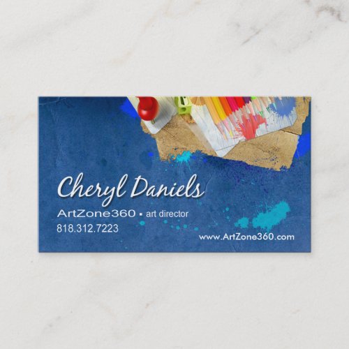 Art Director Design Studio Graphic Artist Painter Business Card