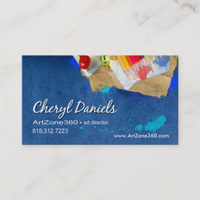 Art Director: Design Studio Graphic Artist Painter Business Card (Front)