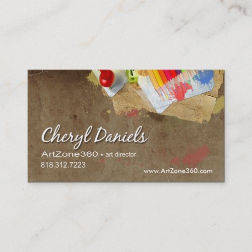 Art Director Design Studio Graphic Artist Painter Business Card