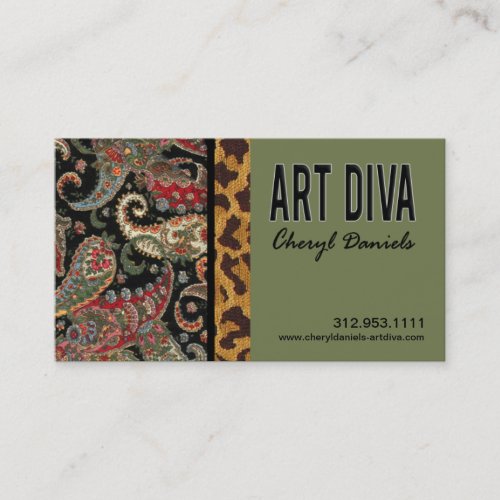 Art Diva Graphic Designer Business Card