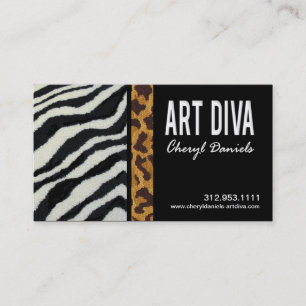 Art Diva Graphic Designer Business Card