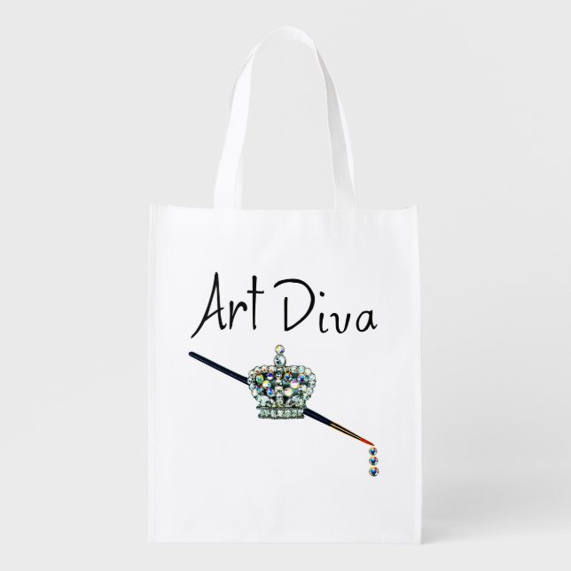 “Art Diva” Grocery Bag (Front)