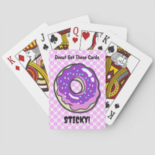 Art Donut Funny Pun Poker Art Cards
