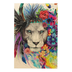 Art drawing poster painting the lion