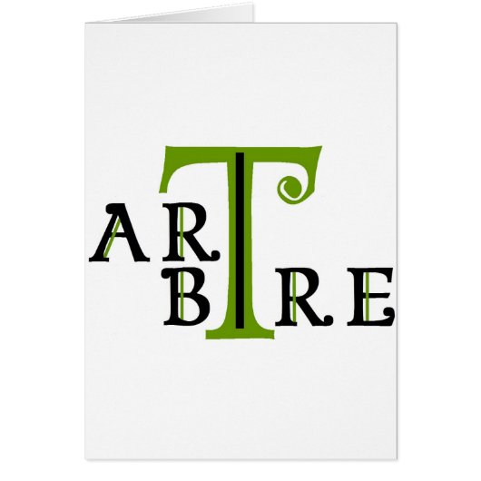 Art en arbre artree cards (Front)
