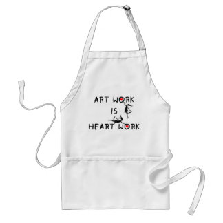 Art Fairies: Art Work Is Heart Work Adult Apron