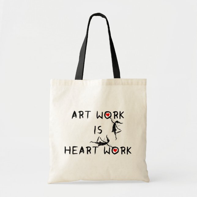 Art Fairies: Art Work Is Heart Work Tote Bag (Front)