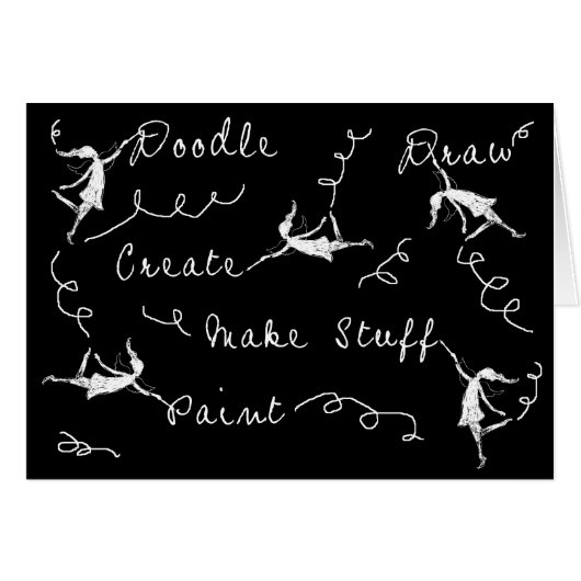 Art Fairies At Work Cards (Front Horizontal)