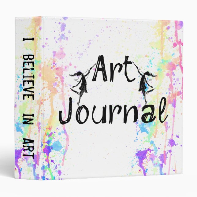 Art Fairies: Custom Art Journal 3 Ring Binder (Front/Spine)