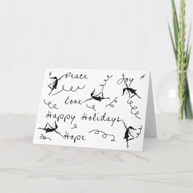 Art Fairies Happy Holidays Holiday Card (Front)