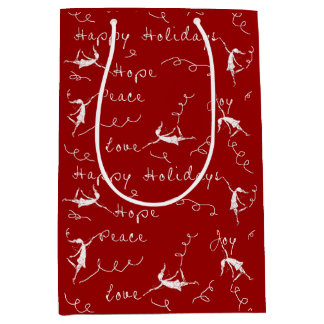 Art Fairies Happy Holidays Medium Gift Bag