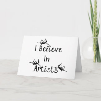 Art Fairies: I Believe In Artists Encouragement Card