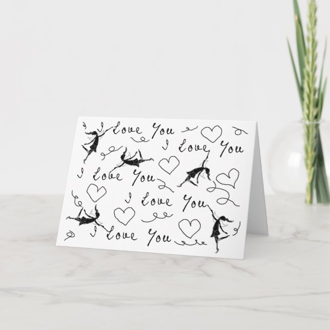Art Fairies: I Love You Valentine's Day Holiday Card (Front)