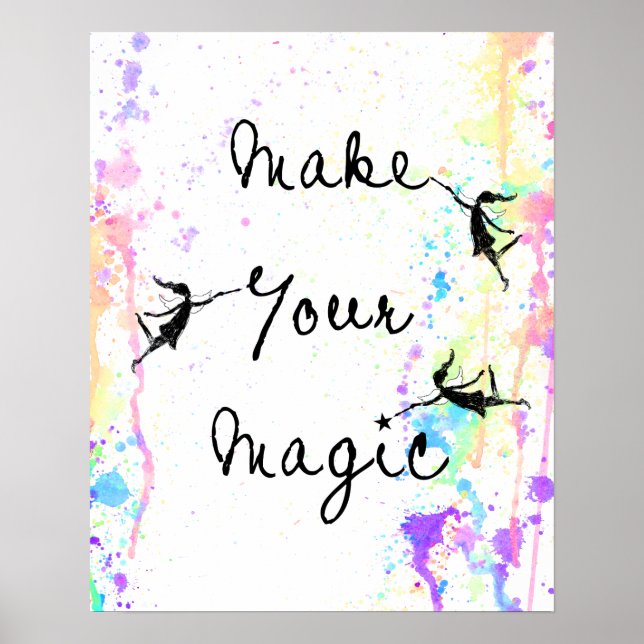 Art Fairies: Make Your Magic Watercolor Poster (Front)