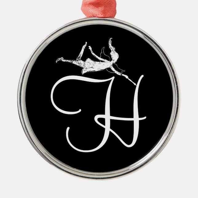 Art Fairy Inital: H Metal Ornament (Front)