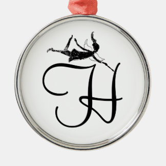 Art Fairy Inital: H Metal Ornament