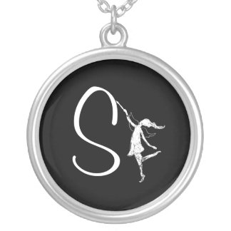 Art Fairy Inital: S Silver Plated Necklace