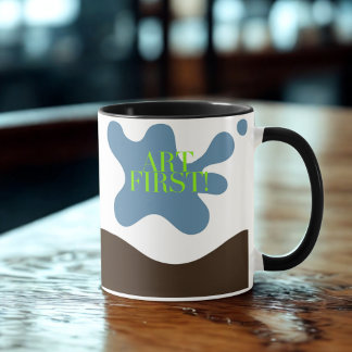 Art First! Bold Color Splash Mug