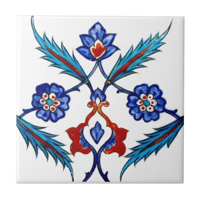 Art- Floral Ceramic Tile (Front)
