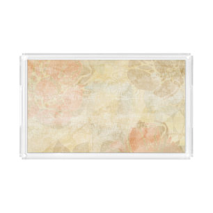 art floral grunge background pattern acrylic tray