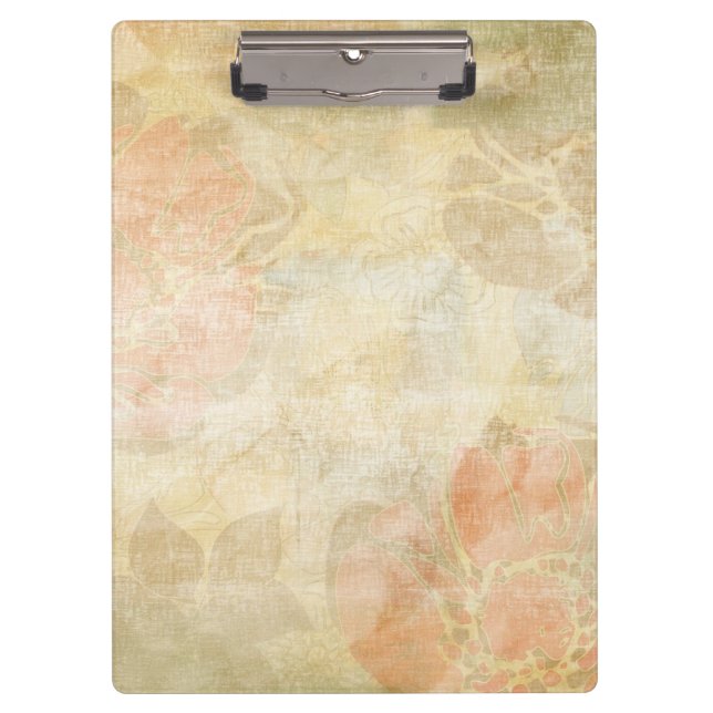 art floral grunge background pattern clipboard (Front)