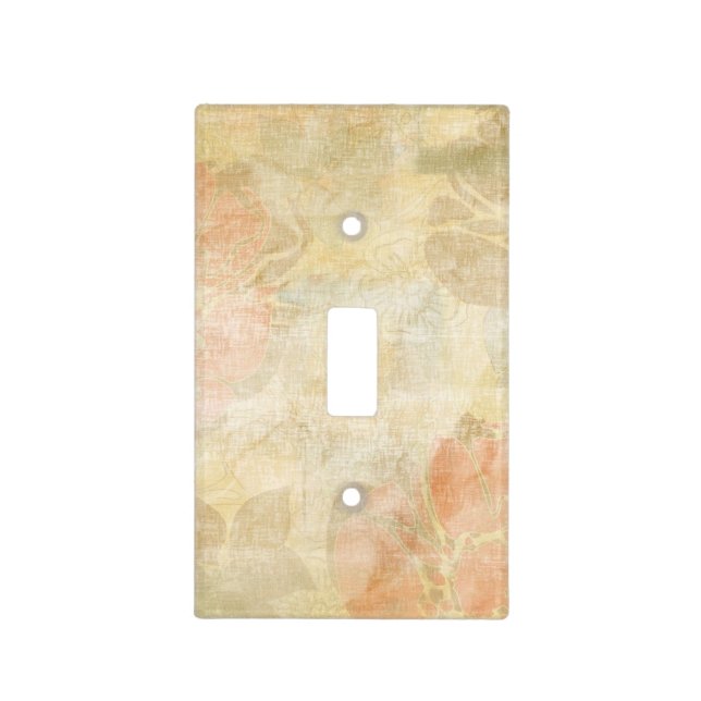 art floral grunge background pattern light switch cover (Front)