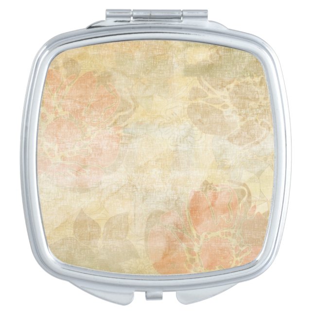 art floral grunge background pattern mirror for makeup (Front)
