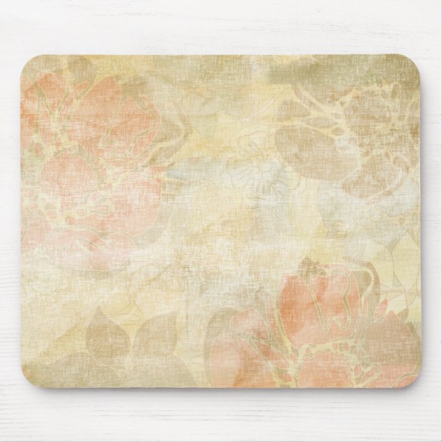 art floral grunge background pattern mouse pad (Front)