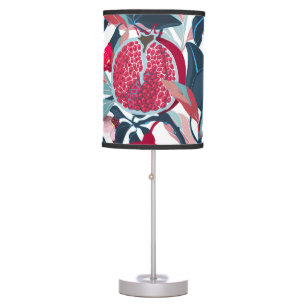 Art Floral Pomegranate Tree Pattern Table Lamp