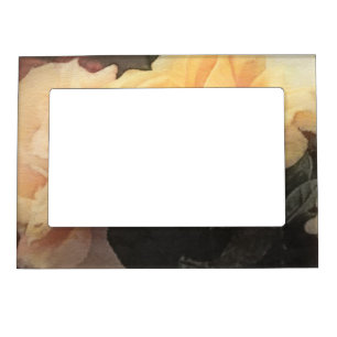 art floral vintage background in pastel colors magnetic picture frame