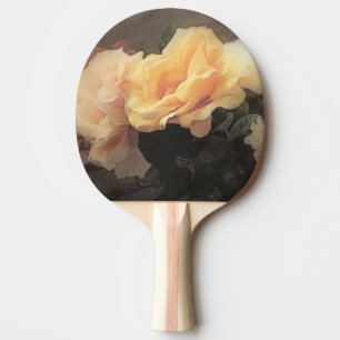 art floral vintage background in pastel colors Ping-Pong paddle