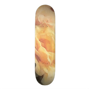 art floral vintage background in pastel colors skateboard