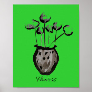Art Flower Poster