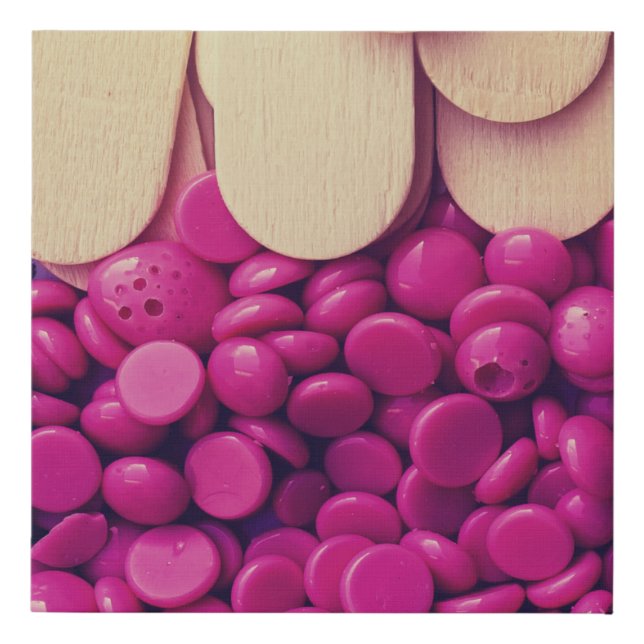 Art for a wax studio- faux canvas print (Front)