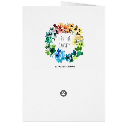 art for charity card (Back)