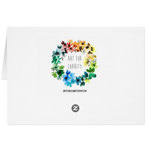 art for charity card (Back Horizontal)
